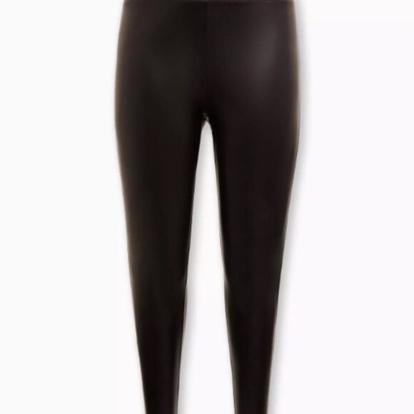 Torrid size 4 Full Length Signature Waist Faux Leather Legging - Picture 6 of 10